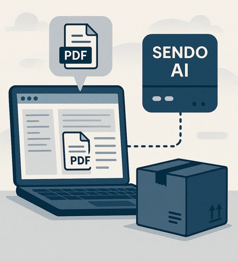 Sendo AI – PDF til sendingskladd